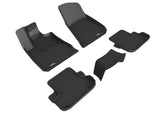 Custom Fit KAGU Floor Mat (BLACK) Compatible For MASERATI GHIBLI 2013-2018 - Full Set